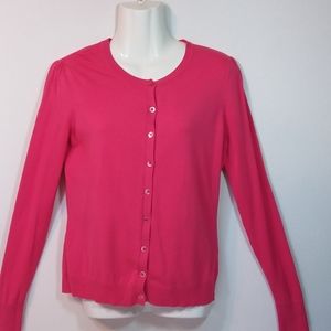 August Silk Coral/Pink Cardigan